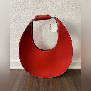 STAUD large moon leather hobo bag